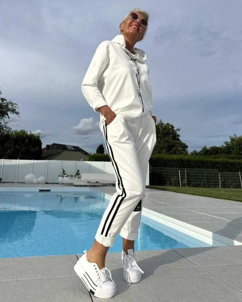 Eugénie | Ensemble détente à capuche deux pièces