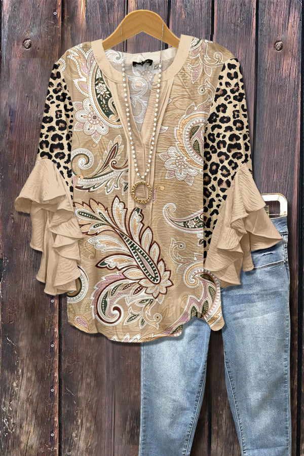 Viviane | Blouse fluide aux motifs botaniques