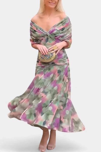 Althéa | Robe midi en tulle à encolure en V