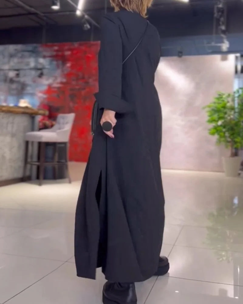 Colette | Robe longue fluide avec fentes latérales