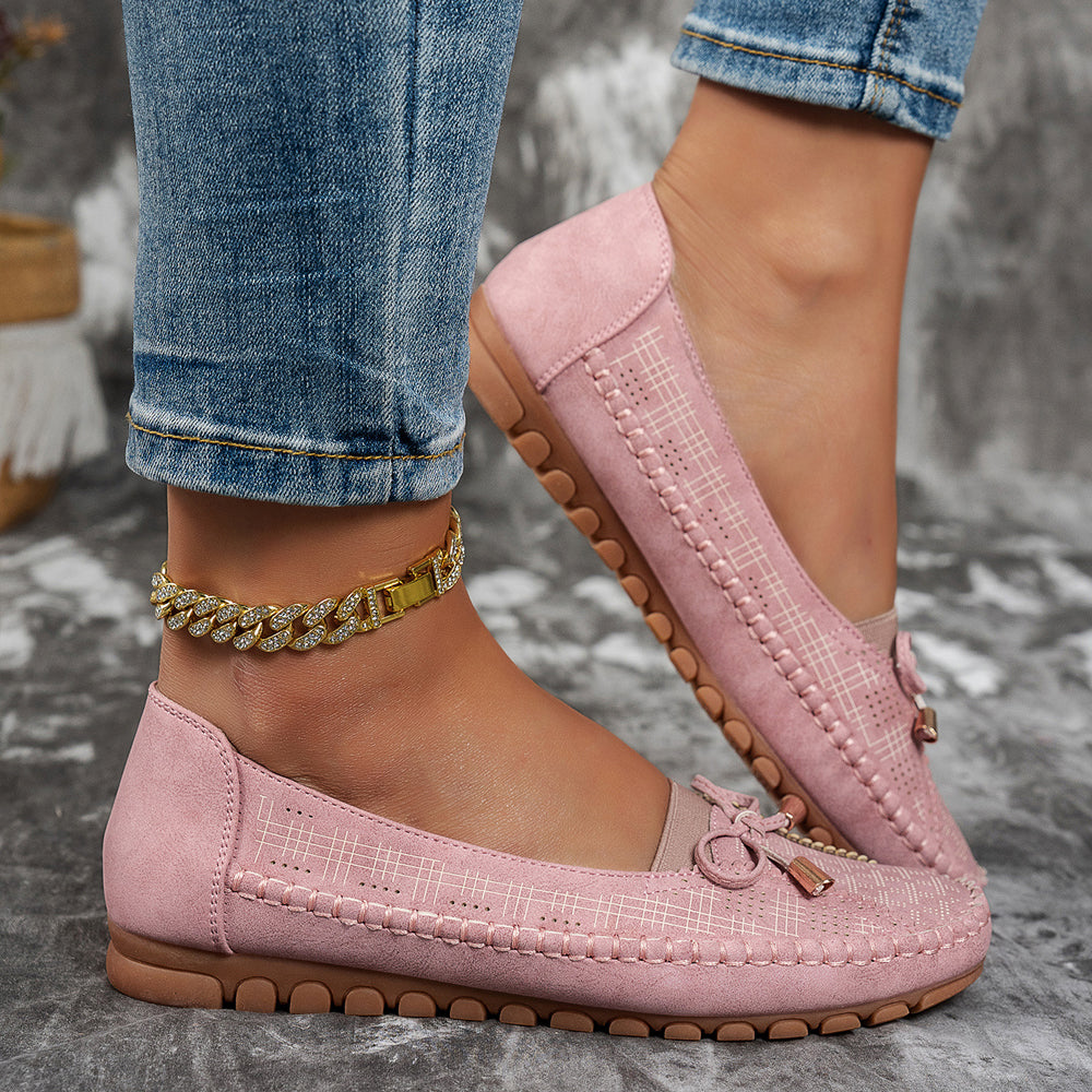 Emeline | Mocassins souples avec nœud noué