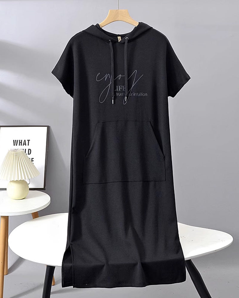 Sandrine | Robe sweat à capuche
