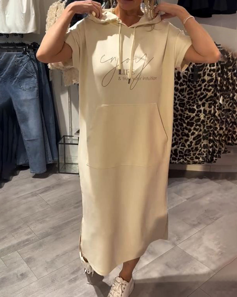 Sandrine | Robe sweat à capuche