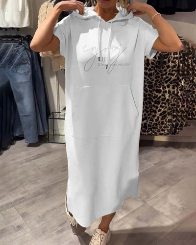 Sandrine | Robe sweat à capuche