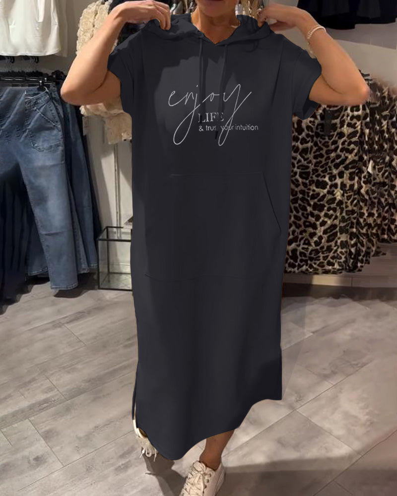 Sandrine | Robe sweat à capuche