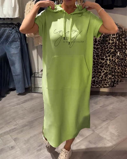 Sandrine | Robe sweat à capuche