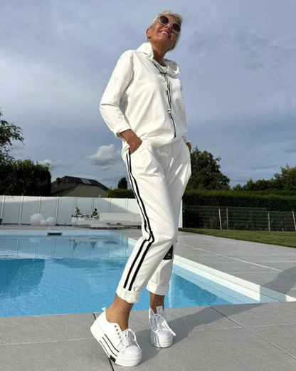 Eugénie | Ensemble détente à capuche deux pièces