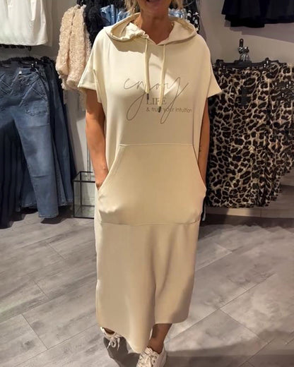 Sandrine | Robe sweat à capuche