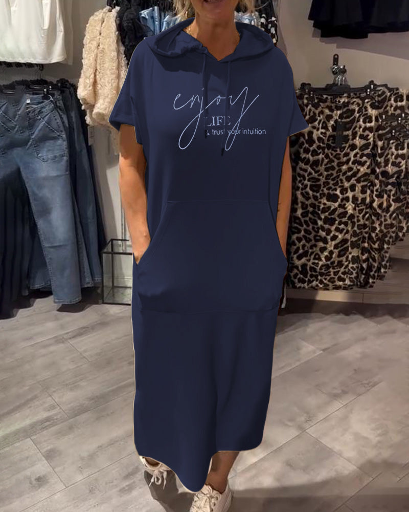 Sandrine | Robe sweat à capuche