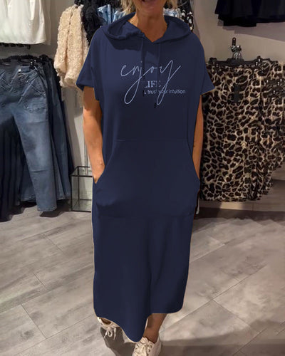 Sandrine | Robe sweat à capuche