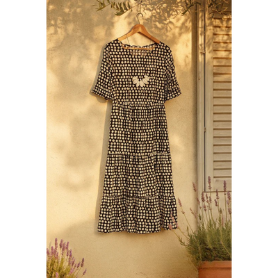 Magali | Robe midi à pois au charme rétro