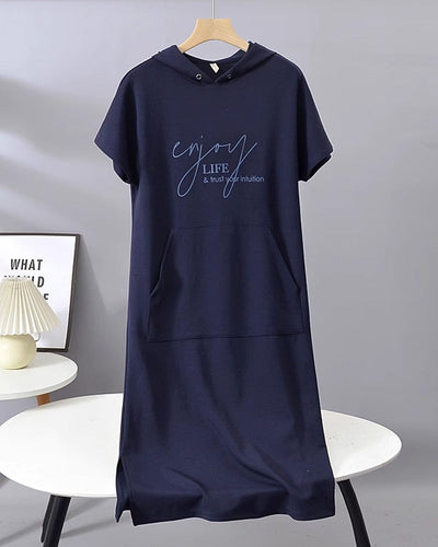 Sandrine | Robe sweat à capuche
