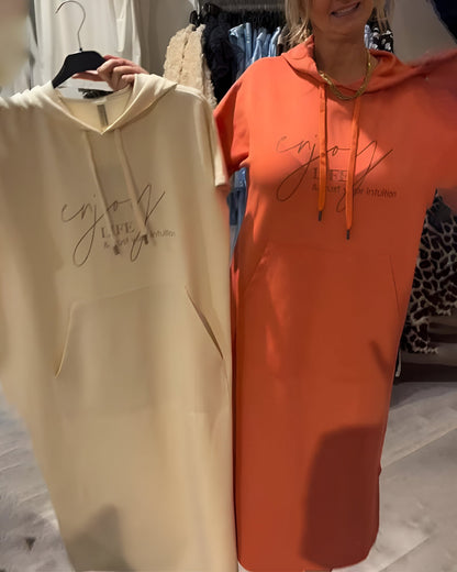 Sandrine | Robe sweat à capuche