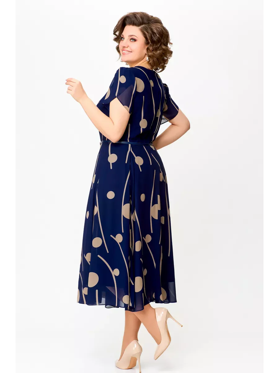 Anouk | Robe midi fluide en mousseline élégante