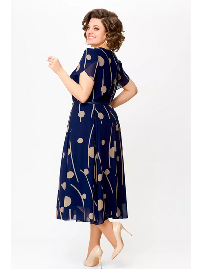 Anouk | Robe midi fluide en mousseline élégante