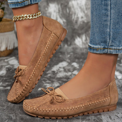 Emeline | Mocassins souples avec nœud noué