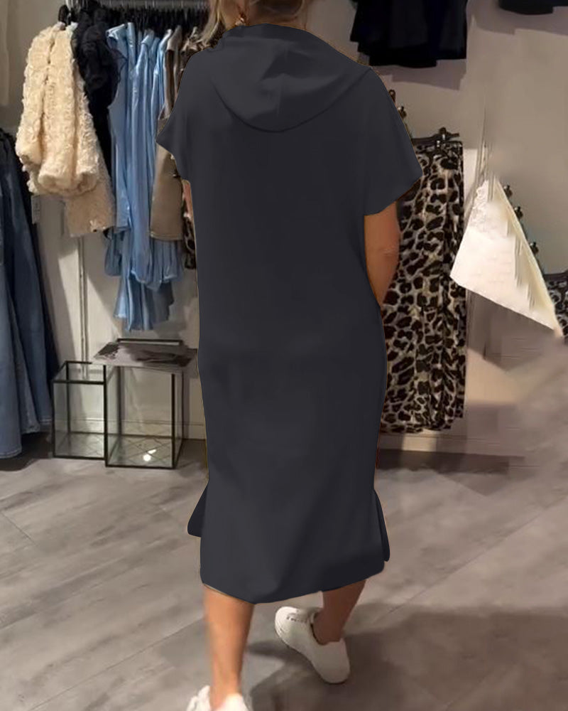 Sandrine | Robe sweat à capuche