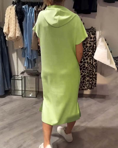 Sandrine | Robe sweat à capuche