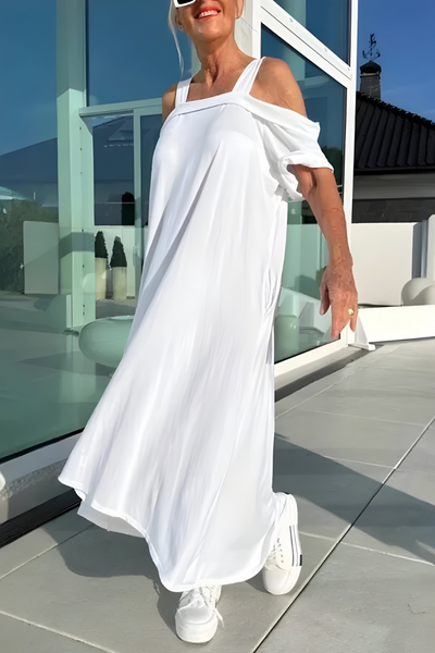 Mélisande | Robe longue d’été à épaules dénudées