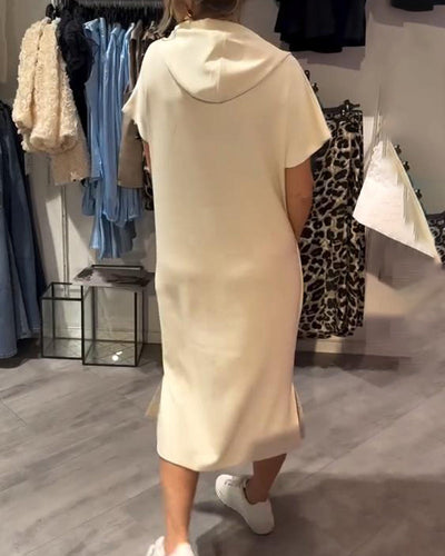 Sandrine | Robe sweat à capuche