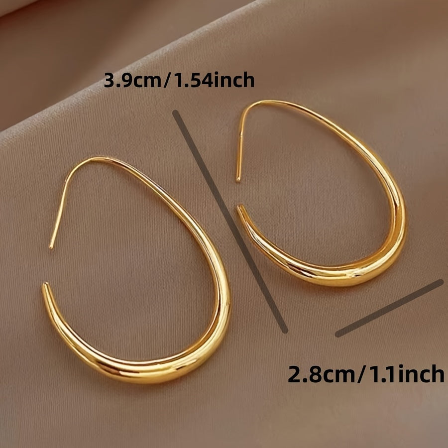 Boucles d’oreilles goutte dorées