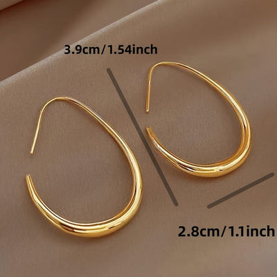 Boucles d’oreilles goutte dorées