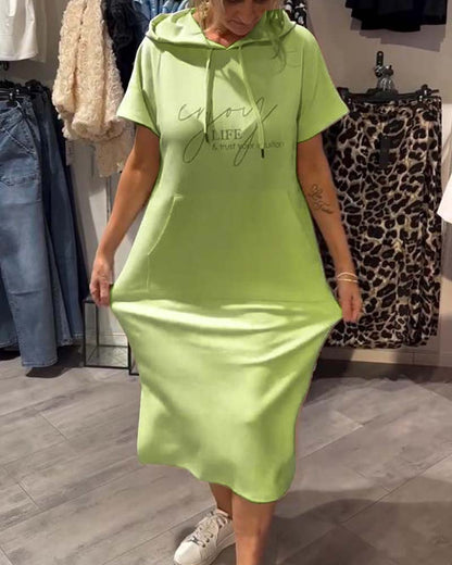 Sandrine | Robe sweat à capuche