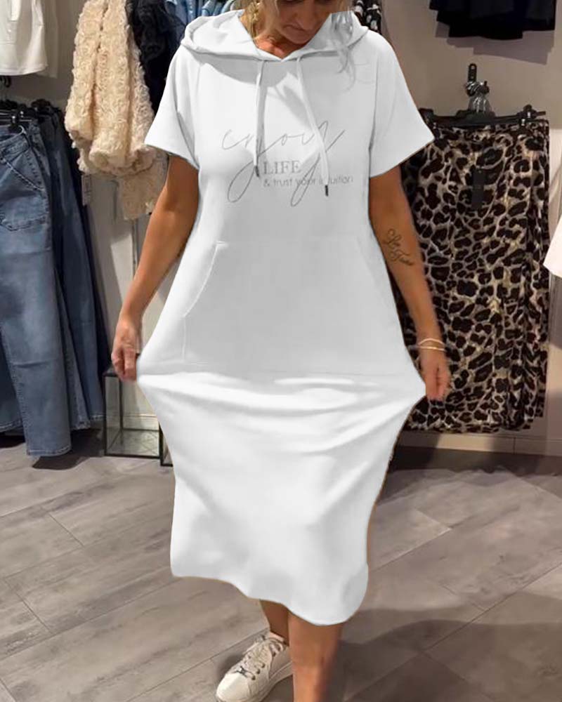 Sandrine | Robe sweat à capuche