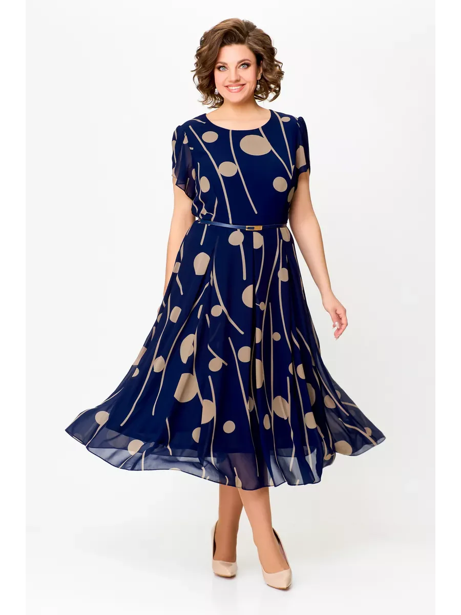 Anouk | Robe midi fluide en mousseline élégante