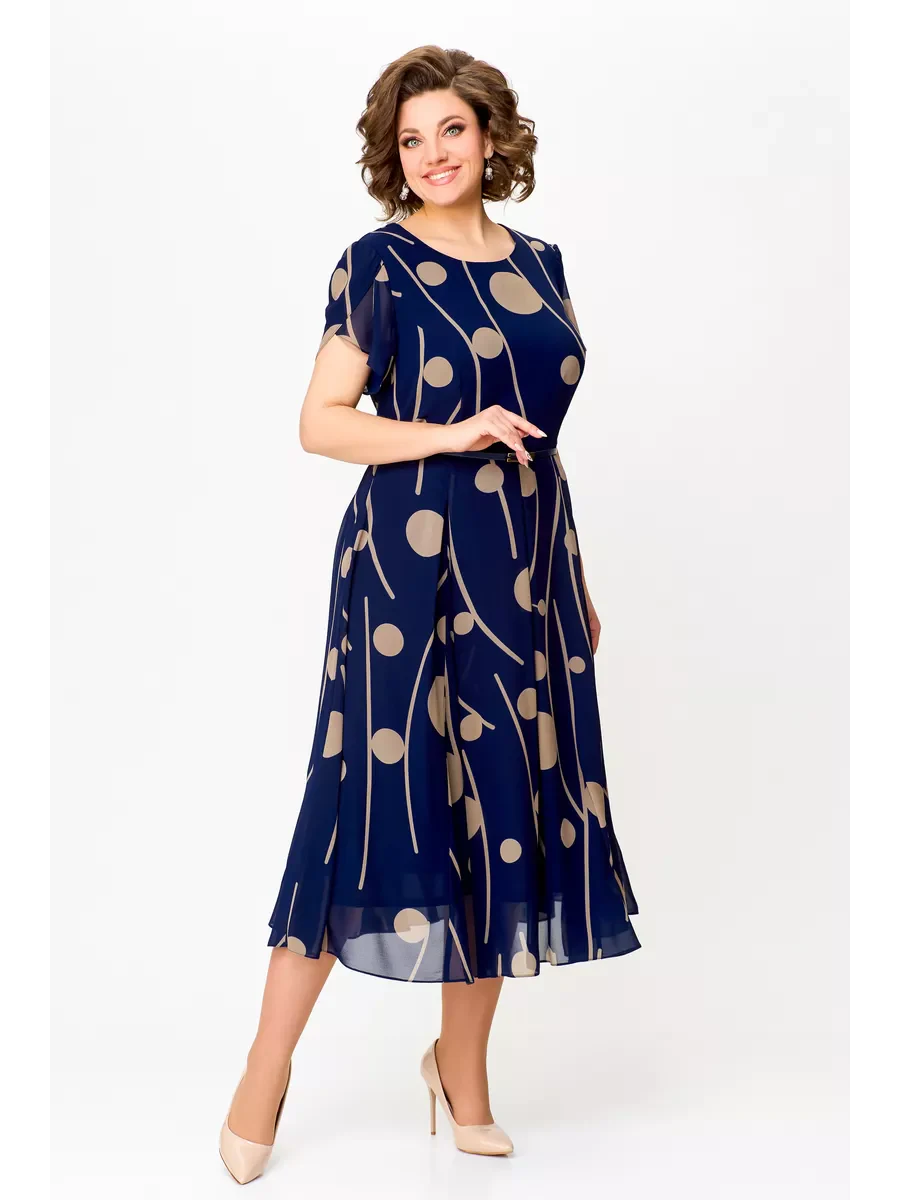 Anouk | Robe midi fluide en mousseline élégante