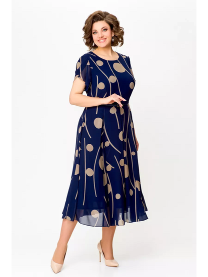 Anouk | Robe midi fluide en mousseline élégante