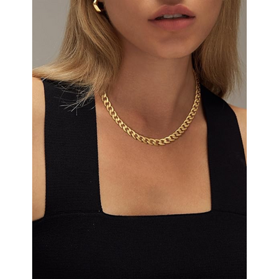 Collier à maillons dorés