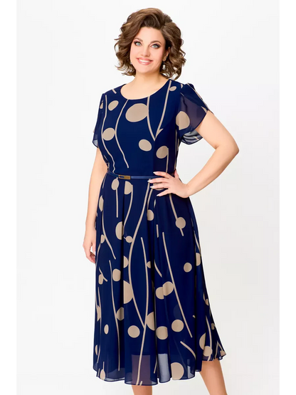 Anouk | Robe midi fluide en mousseline élégante