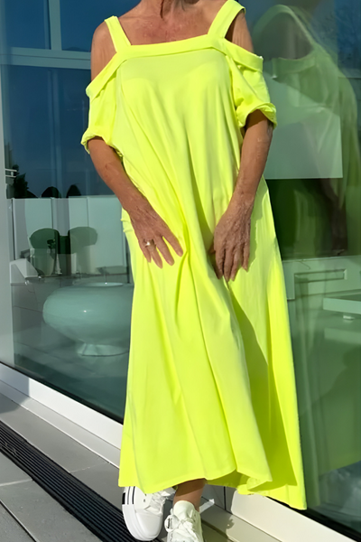Mélisande | Robe longue d’été à épaules dénudées