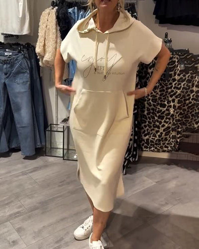 Sandrine | Robe sweat à capuche