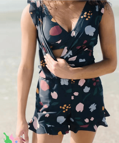 Isabelle | Maillot de bain plissé avec maintien poitrine