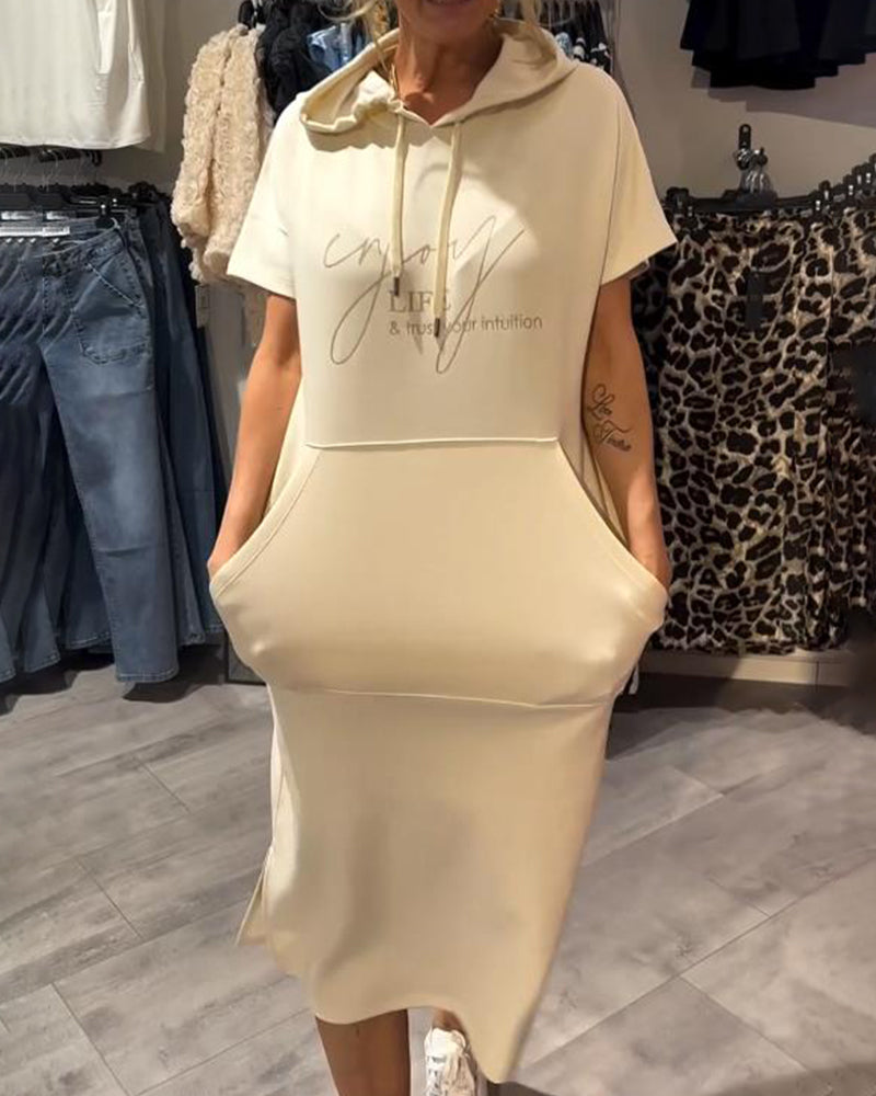 Sandrine | Robe sweat à capuche