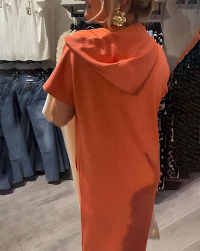 Sandrine | Robe sweat à capuche