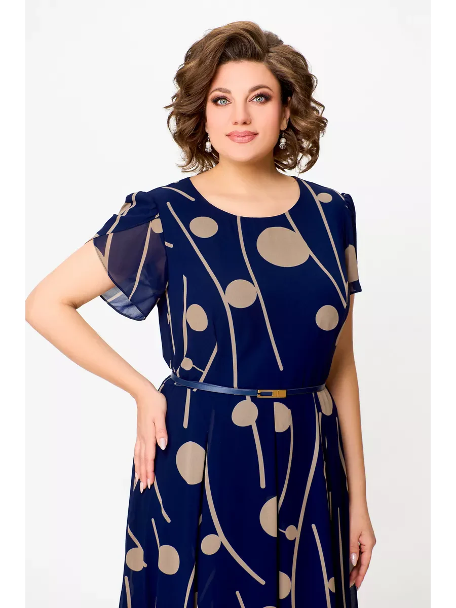 Anouk | Robe midi fluide en mousseline élégante