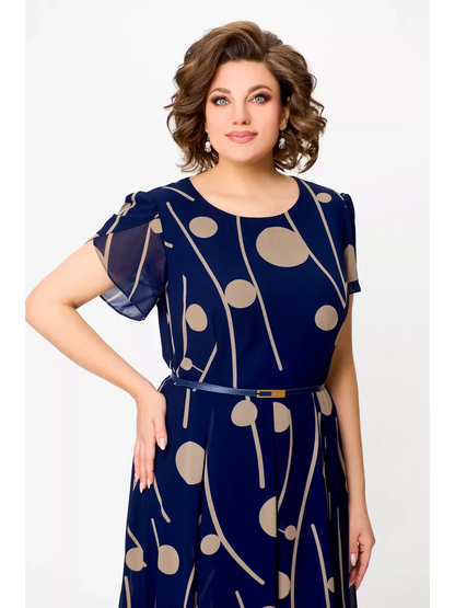 Anouk | Robe midi fluide en mousseline élégante