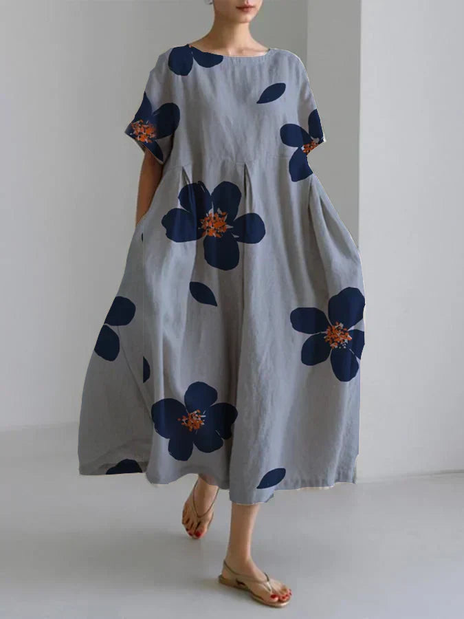 Ariane | Robe longue florale légère pour l'été