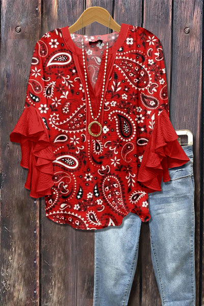 Viviane | Blouse fluide aux motifs botaniques