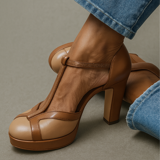 Margot | Sandales à Brides avec Talon Bloc et Bout Arrondi