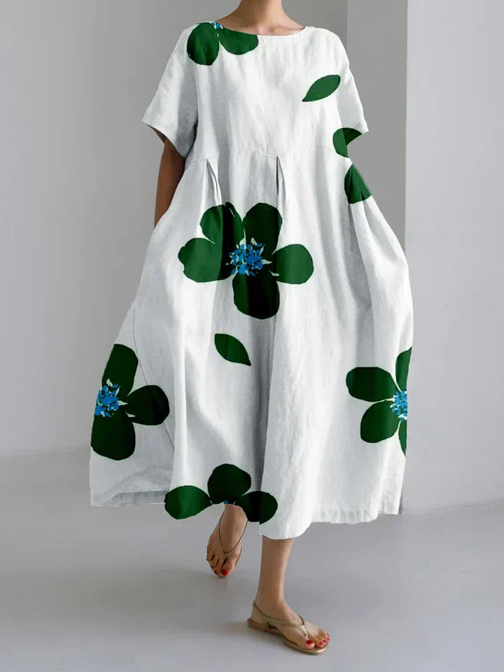 Ariane | Robe longue florale légère pour l'été