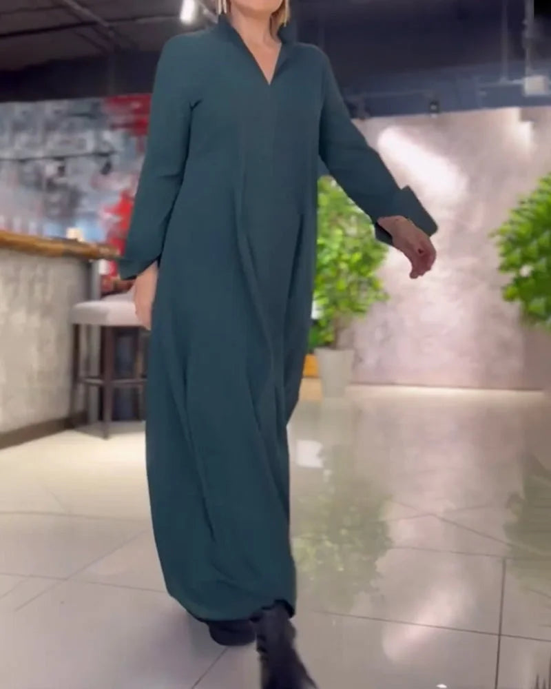 Colette | Robe longue fluide avec fentes latérales