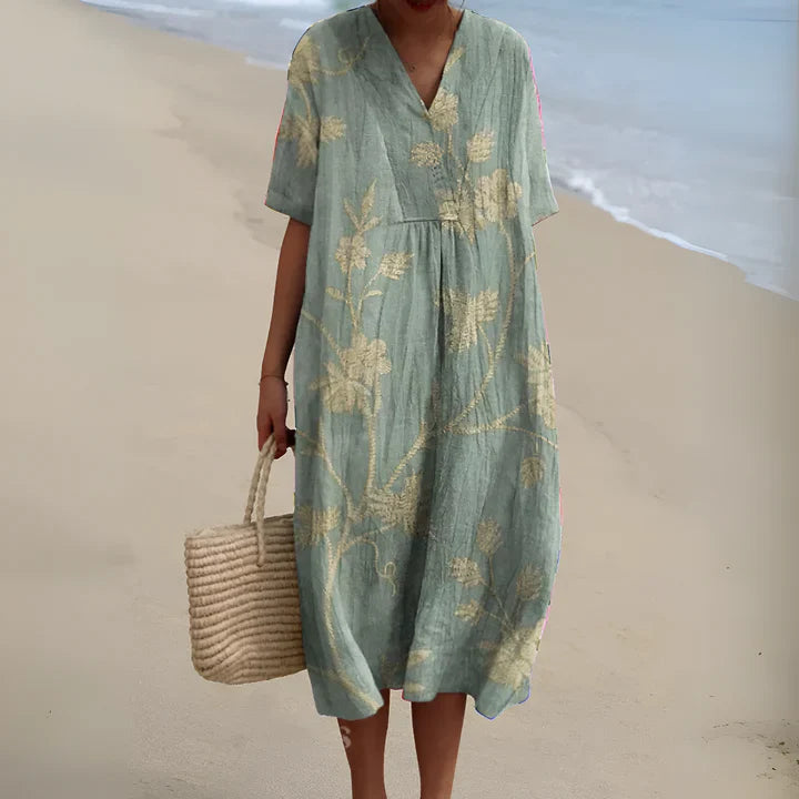 Laurine | Robe oversize à imprimé artistique