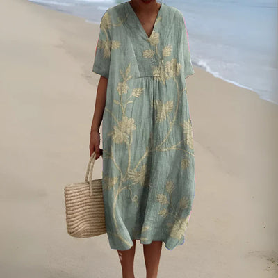 Laurine | Robe oversize à imprimé artistique