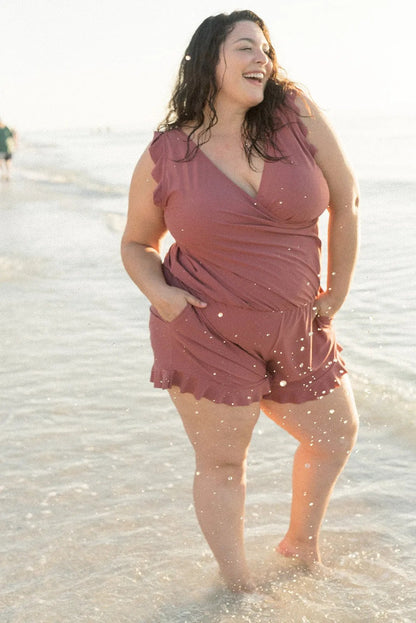 Isabelle | Maillot de bain plissé avec maintien poitrine