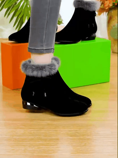 Énora | Bottines en suède avec doublure douce