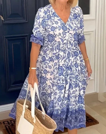 Sylvie | Robe midi fluide élégante